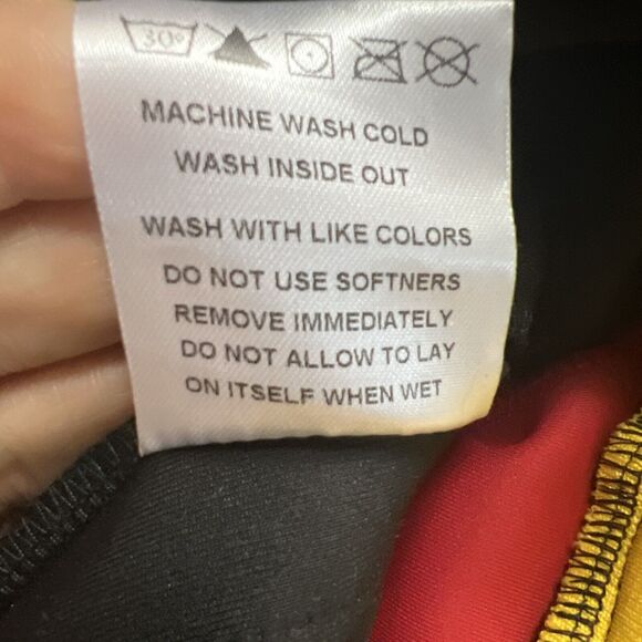 Outrank Heat Vs Rockets Track Jogger Pants Red Black & Yellow Size 2XL NWOT - Picture 9 of 9